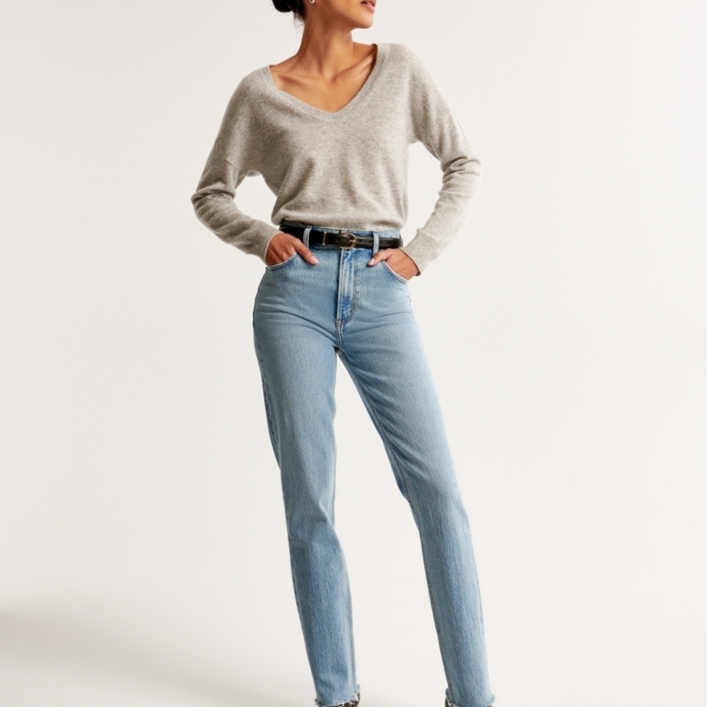 Abercrombie & Fitch Light Blue Straight Leg Jeans